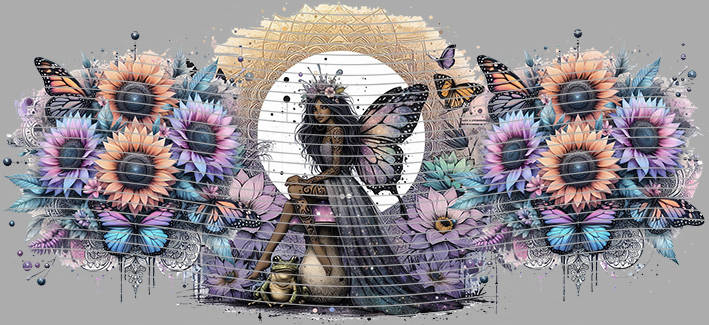 16oz Sunflower Girl-SU-442